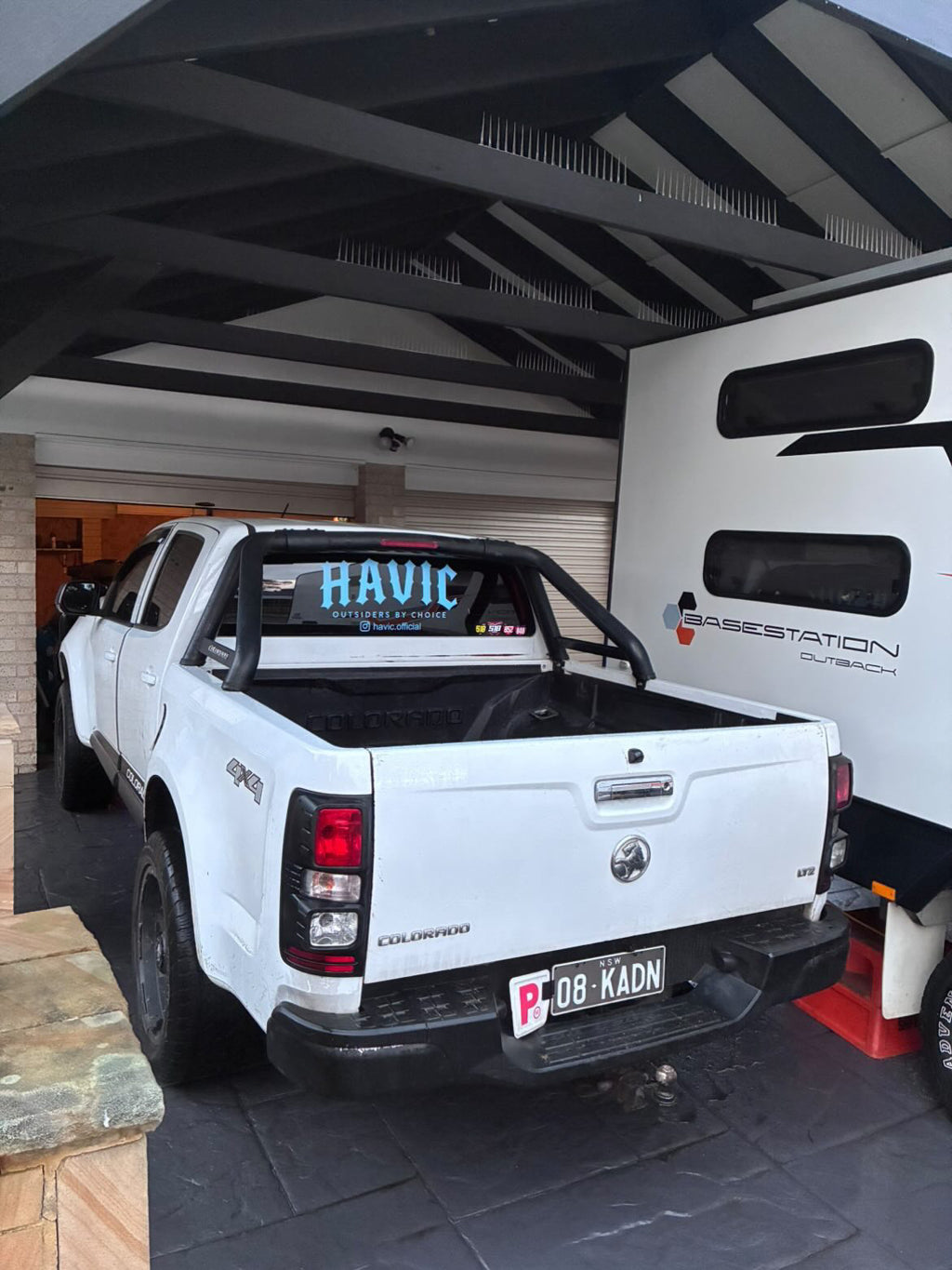 HAVIC Rear Window Sticker – White (With Outsiders By Choice & Instagram)