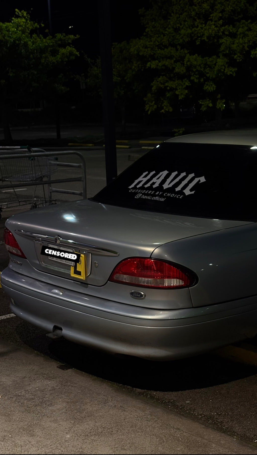 HAVIC Rear Window Sticker – White (With Outsiders By Choice & Instagram)