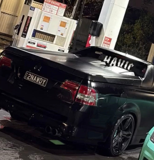Large HAVIC Rear Window Sticker without the instagram